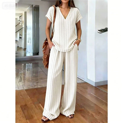 ⏳Limited-time 60% off⏰Women's Printed Top & Pants 2-Piece Set👚👖