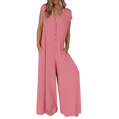 👗✨Women’s Loose Fit Wide Leg Jumpsuit - Effortless Style You’ll Live In 💙