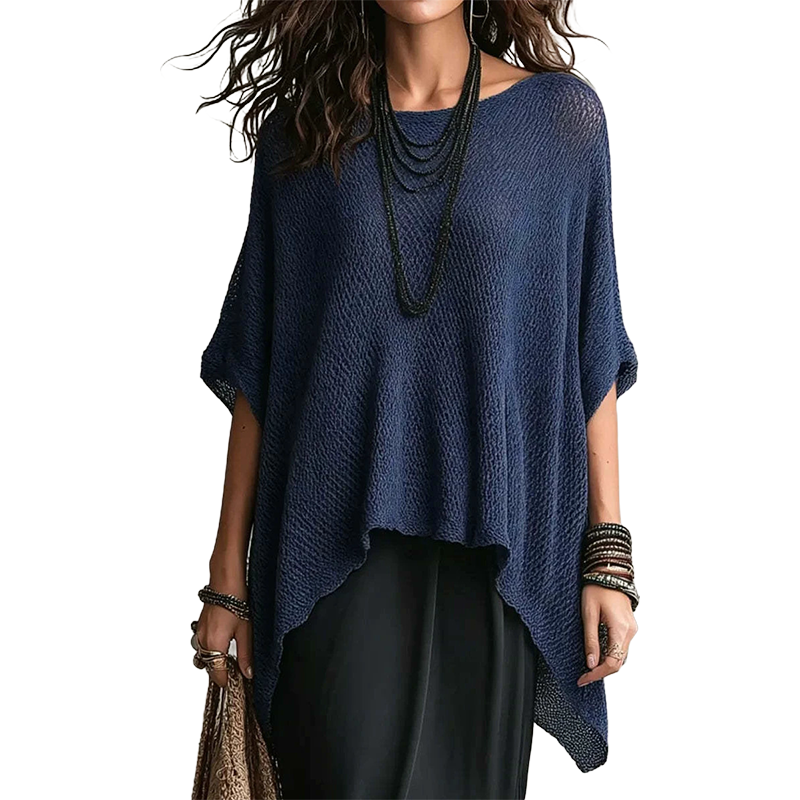 ⌛Limited-Time Offer-✨Women’s Hollow-Out Batwing Sleeve Knit Top