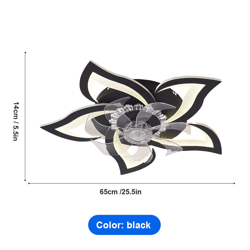🌬️✨Modern Flower-Shaped Ceiling Fan with Light – Quiet & Remote Controlled 🔥💡