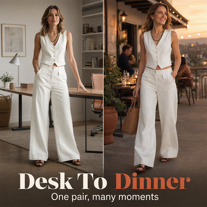 👖Women's Casual Cotton Linen Loose-Fitting Pants– Flattering, Comfortable & Chic All Day Long ✨