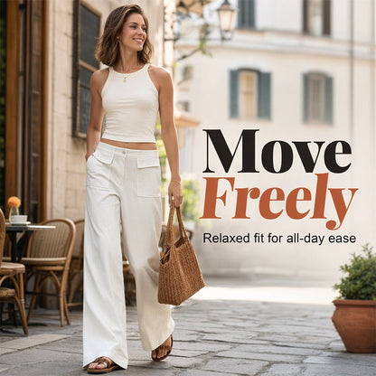 👖Women's Casual Cotton Linen Loose-Fitting Pants– Flattering, Comfortable & Chic All Day Long ✨