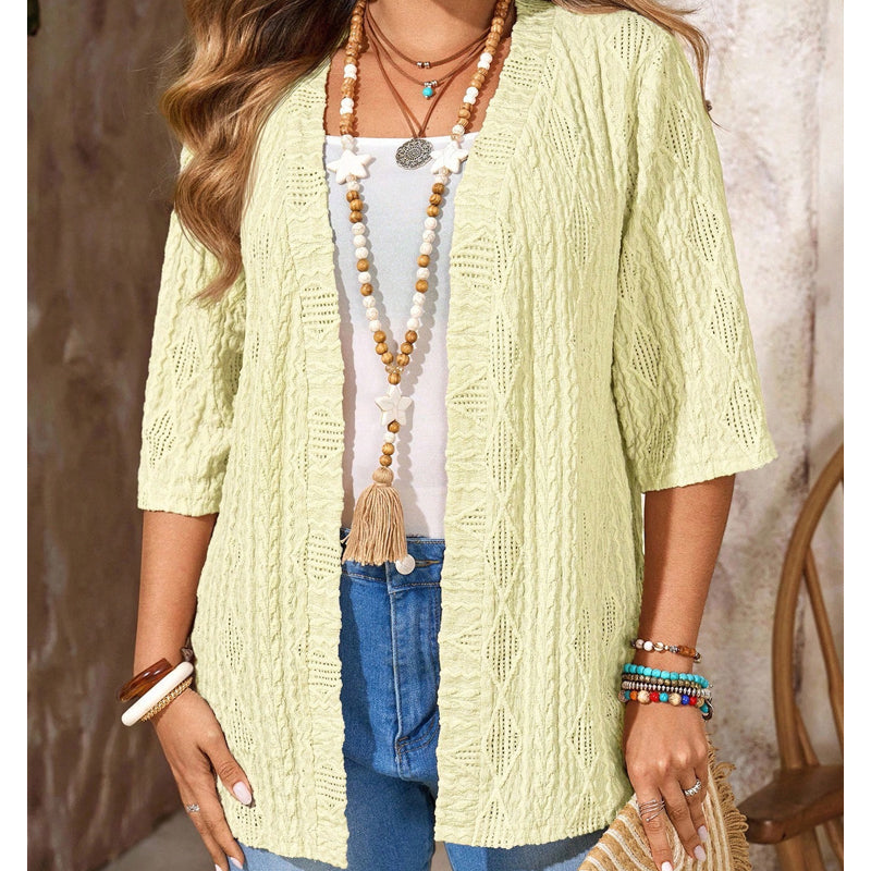 ☀️Women's Casual Open-Front Knit Cardigan  – Lightweight, Flattering & Perfect For Any Outfit ✨