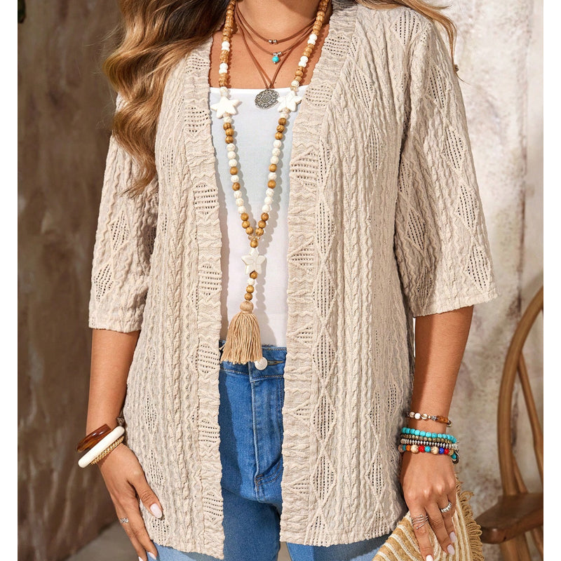 ☀️Women's Casual Open-Front Knit Cardigan  – Lightweight, Flattering & Perfect For Any Outfit ✨