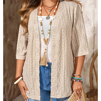 ☀️Women's Casual Open-Front Knit Cardigan  – Lightweight, Flattering & Perfect For Any Outfit ✨