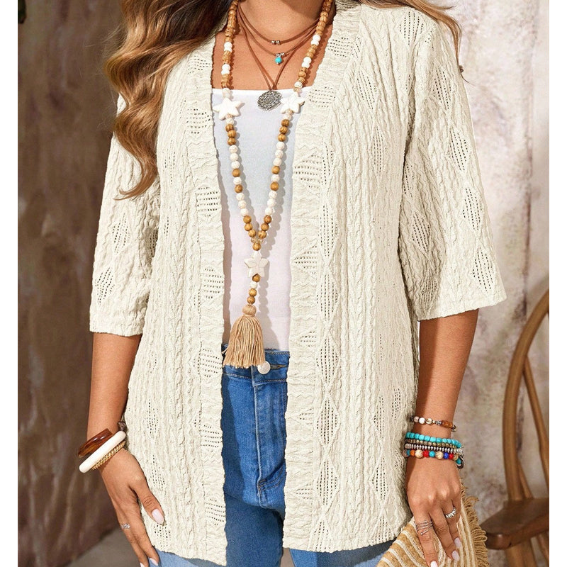 ☀️Women's Casual Open-Front Knit Cardigan  – Lightweight, Flattering & Perfect For Any Outfit ✨