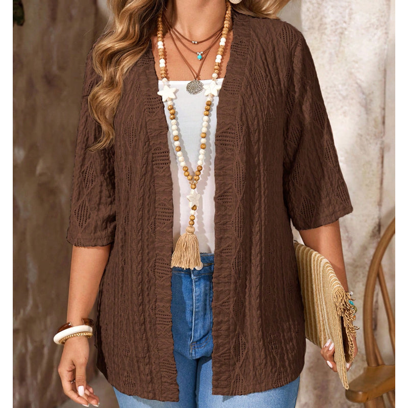 ☀️Women's Casual Open-Front Knit Cardigan  – Lightweight, Flattering & Perfect For Any Outfit ✨