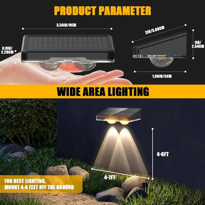 🏡☀️ No Electricity Bills, Just Beautiful Outdoor Light –Solar Outdoor Wall Light – 3 Color & Rainbow✨