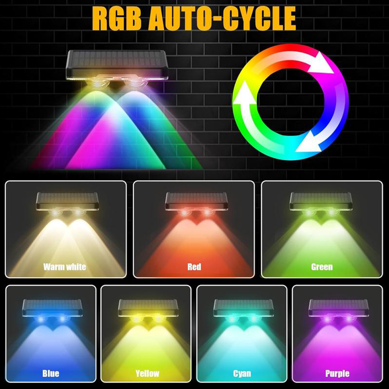 🏡☀️ No Electricity Bills, Just Beautiful Outdoor Light –Solar Outdoor Wall Light – 3 Color & Rainbow✨