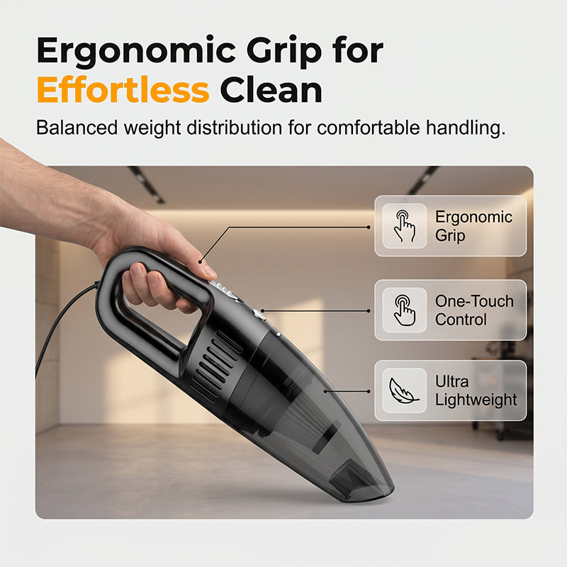 🚘🔥120W Handheld Car Vacuum Cleaner Cordless Wet Dry Dual Use for Home and Vehicle – Keep Your Car Fresh Anytime, Anywhere✨