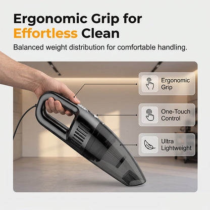 🚘🔥120W Handheld Car Vacuum Cleaner Cordless Wet Dry Dual Use for Home and Vehicle – Keep Your Car Fresh Anytime, Anywhere✨