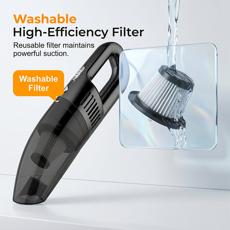 🚘🔥120W Handheld Car Vacuum Cleaner Cordless Wet Dry Dual Use for Home and Vehicle – Keep Your Car Fresh Anytime, Anywhere✨
